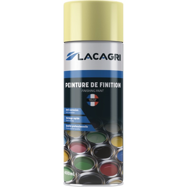Peinture de Finition Jaune Vaslin Aerosol 400ML Lacagri référence fournisseur 238582